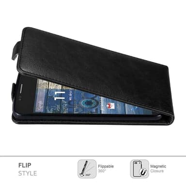 Motorola MOTO G2 Flipfodral Skal (Svart)