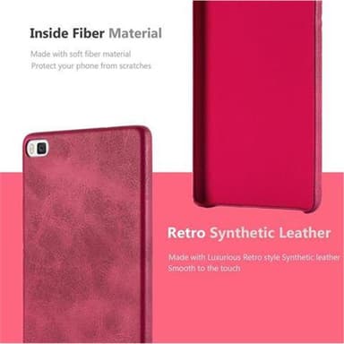 Huawei P8 Skal Fodral Case (Röd)
