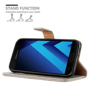 Samsung Galaxy A3 2017 Plånboksfodral Skal (Brun)