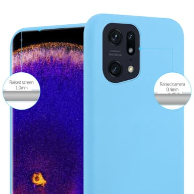 Skal Oppo FIND X5 PRO Fodral Case (Blå)
