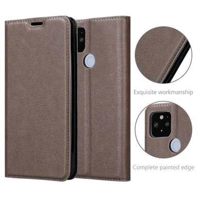 Google PIXEL 5 XL Skal Fodral Case (Brun)
