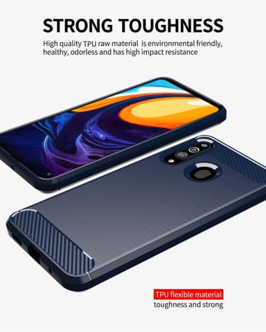 Samsung Galaxy A20s Skal Fodral Case (Blå)