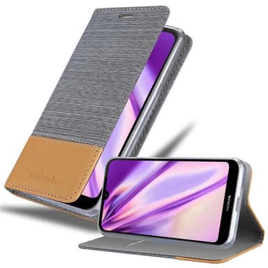 Nokia 4.2 Plånboksfodral Skal (Grå)