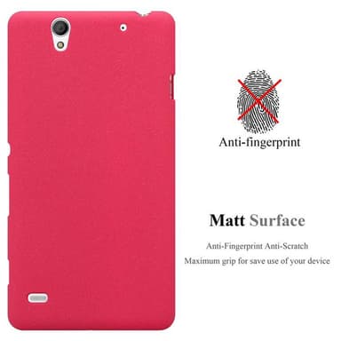 Skal Sony Xperia C4 Fodral Case (Röd)
