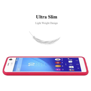 Skal Sony Xperia C4 Fodral Case (Röd)