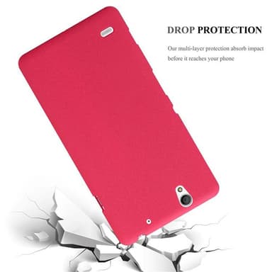 Skal Sony Xperia C4 Fodral Case (Röd)