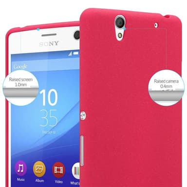 Skal Sony Xperia C4 Fodral Case (Röd)