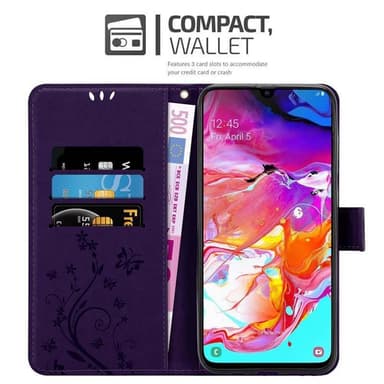 Samsung Galaxy A70 / A70s Plånboksfodral Skal (Lila)