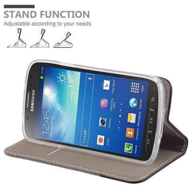 Samsung Galaxy S4 ACTIVE Plånboksfodral Skal (Grå)