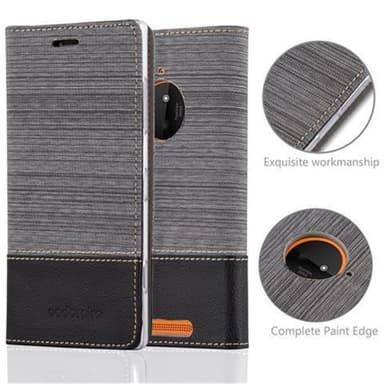 Nokia Lumia 830 Plånboksfodral Skal (Grå)