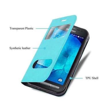 Samsung Galaxy XCover 3 Plånboksfodral Skal (Turkos)