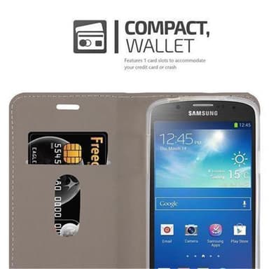 Samsung Galaxy S4 ACTIVE Plånboksfodral Skal (Grå)