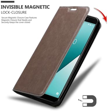 WIKO Y61 Skal Fodral Case (Brun)