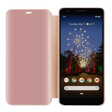 Google PIXEL 3A Plånboksfodral Skal (Rosa)