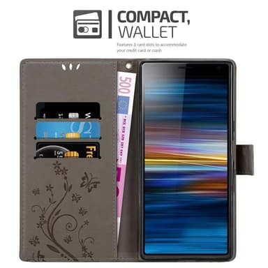 Sony Xperia 10 / Xperia XA3 Plånboksfodral Skal (Grå)