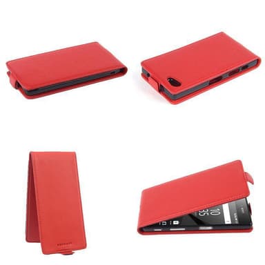 Sony Xperia Z5 PREMIUM Flipfodral Skal (Röd)
