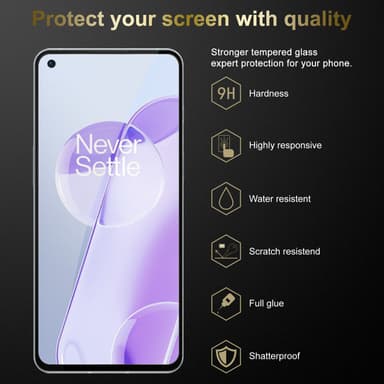 OnePlus 9RT 5G 3x Skyddsglas Skyddsfilm Skärmskydd