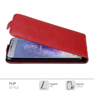 Samsung Galaxy J4 2018 Flipfodral Skal (Röd)
