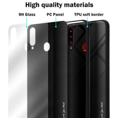 Samsung Galaxy A20s Skal Fodral Case (Svart)