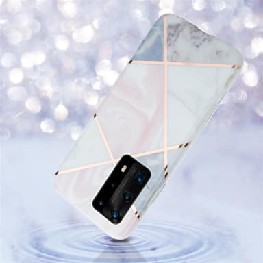 Huawei P40 Plånboksfodral Skal (Rosa)