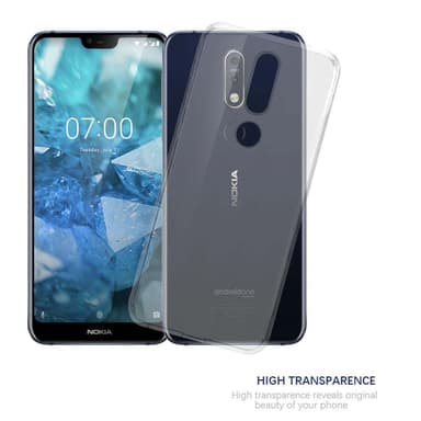 Nokia 7.1 Skal Fodral Case (Transparent)