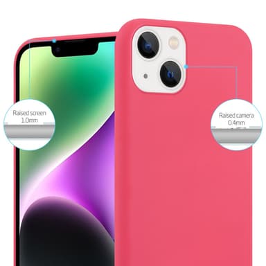 Skal iPhone 14 Fodral Case (Röd)