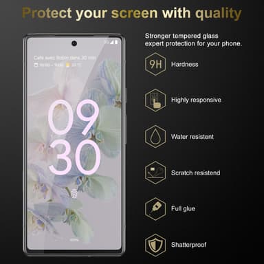 Google PIXEL 6A Skyddsglas Skyddsfilm Skärmskydd