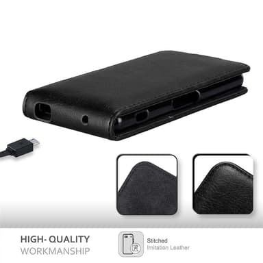 Sony Xperia Z3 COMPACT Flipfodral Skal (Svart)