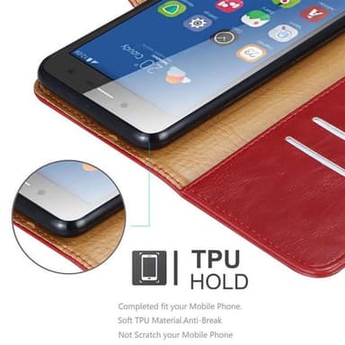ZTE Blade L7 Plånboksfodral Skal (Röd)