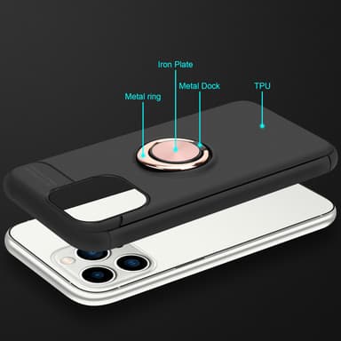 iPhone 14 PRO MAX Skal Fodral Case (Svart)