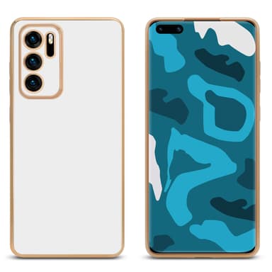 Huawei P40 Skal Fodral Case (Vit)