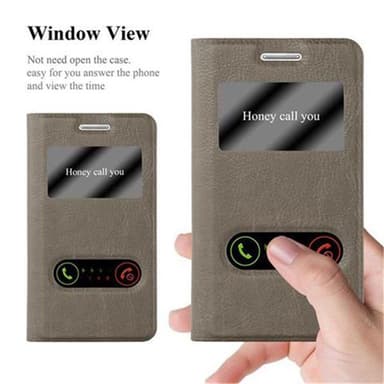 Samsung Galaxy S2 / S2 PLUS Plånboksfodral Skal (Brun)