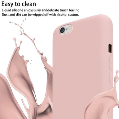 iPhone 6 / 6S Skal Fodral Kedja (Rosa)