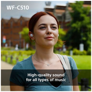 Sony WF-C510 True Wireless in ear-hörlurar (vita)