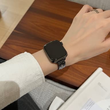 Armband För Watch Series 9 8 7 41mm 6 5 4 SE 40mm 3 2 1 38mm - Svart