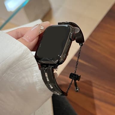 Armband För Watch Series 9 8 7 41mm 6 5 4 SE 40mm 3 2 1 38mm - Svart