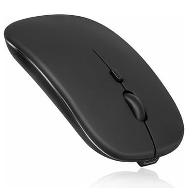 För Samsung Galaxy Tab A9+ Split Bluetooth-tangentbord Läderfodral + Dubbel-lägesmus Set - Svart US Layout