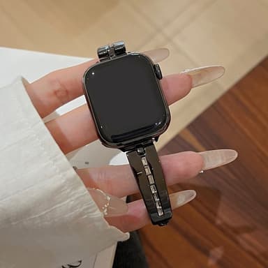 Armband För Watch Series 9 8 7 41mm 6 5 4 SE 40mm 3 2 1 38mm - Svart