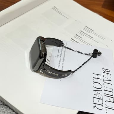 Armband För Watch Series 9 8 7 41mm 6 5 4 SE 40mm 3 2 1 38mm - Svart