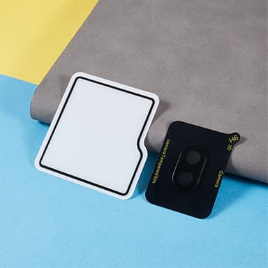 För Samsung Galaxy Z Flip6 5G Härdat Glas Filmsats Kameralinsskydd + Liten Skärmskydd