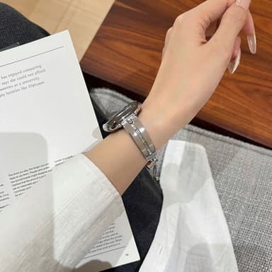 Armband För Watch Series 9 8 7 41mm 6 5 4 SE 40mm 3 2 1 38mm - Silver