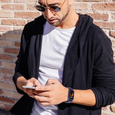 För Huawei Band 8/9 Nylon klockarmband integrerat skyddsfodral