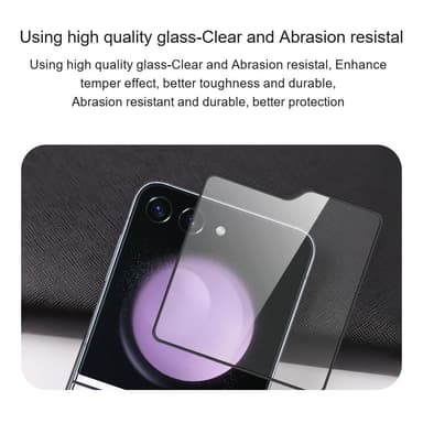AMORUS till Samsung Galaxy Z Flip6 Härdat glas skärmskydd 2-Pack