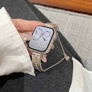 Armband För Watch Series 9 8 7 41mm 6 5 4 SE 40mm 3 2 1 38mm - Starlight