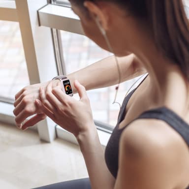 För Huawei Band 8/9 Nylon klockarmband integrerat skyddsfodral