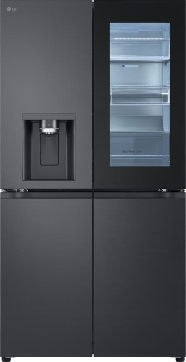 LG InstaView Side-by-side GMG960EVEE (svart)