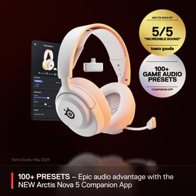 SteelSeries Arctis Nova 5 gamingheadset (PC, vit)