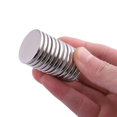 Starka skivmagneter 10-pack Silver 2 cm