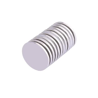 Starka skivmagneter 10-pack Silver 2 cm