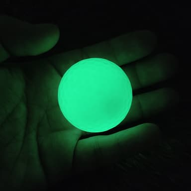 Glödande i mörkret Golfboll Vit